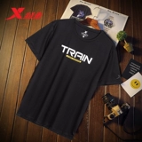 Xtep, летняя футболка с коротким рукавом, дышащий спортивный костюм, коллекция 2021, круглый воротник, для бега