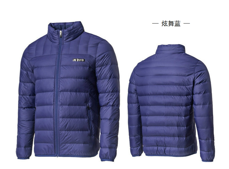 361 độ áo khoác thể thao nam 2018 mùa đông mới windproof ấm xuống áo khoác 361 đích thực của nam giới thường áo sơ mi