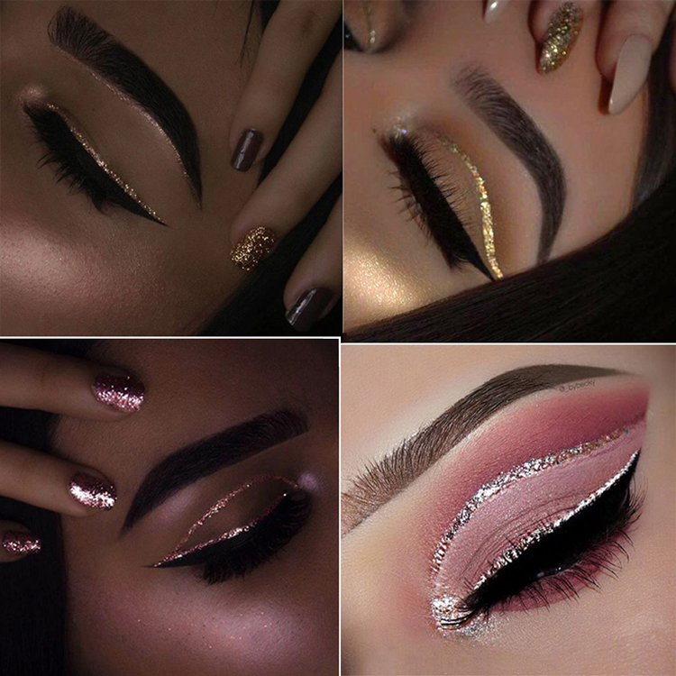 Bút kẻ mắt dạng lỏng nằm tằm chất lỏng ngọc trai lớn sequin nước mắt trang điểm nước mắt siêu flash cao ánh sáng bóng mắt long lanh - Bút kẻ mắt bút vẽ mắt