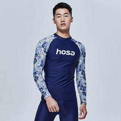 Hosa Hosa swimsuit men's surfing single top protection sun sleeved swimsuit 219117301