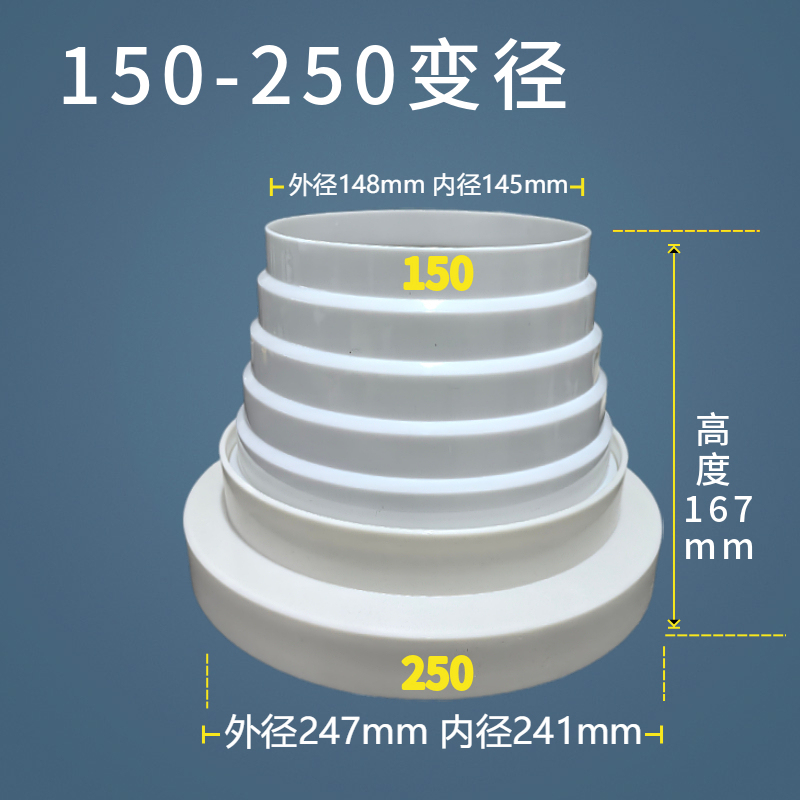 Smoking Pipe Reducer, Large and Small Head Check Valve, Range Hood Reducer Ring, Exhaust Pipe Adapter, Air Duct Reducer