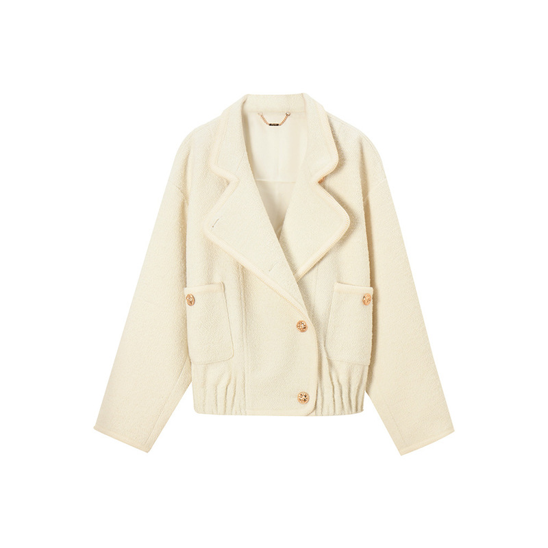 2025 Autumn and Winter White Woolen Coat with a Loose Design and Stylish Jacket for Women 2025 Autumn and Winter White Woolen Coat with a Loose Design and Stylish Jacket for Women