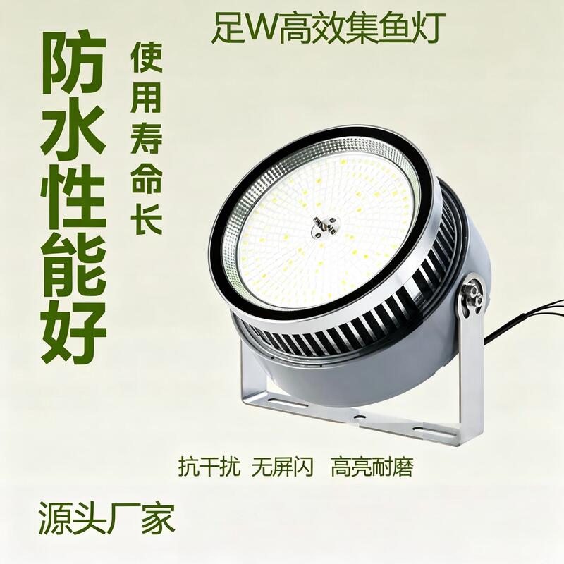 Led Fish-Attracting Light Anti-Interference Fishing Boat Fish-Attracting Light Sea Fishing Light Boat Fishing Light Night Fishing IP65 Fish-Attracting Blue Light