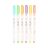 Chenguang Frozen Fresh Color Fluorescence Pen Axe Pen Single Top Mark 6 -Color AHMV4901