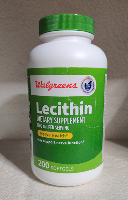 (Defective) Walgreens Soy Lecithin Capsules 1200Mg*200 Capsules from the Usa