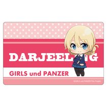 Girl and chariot nameplate badge Q version Miho Nishizumi Darjeeling Kakutani Apricot Japanese version surrounding genuine spot