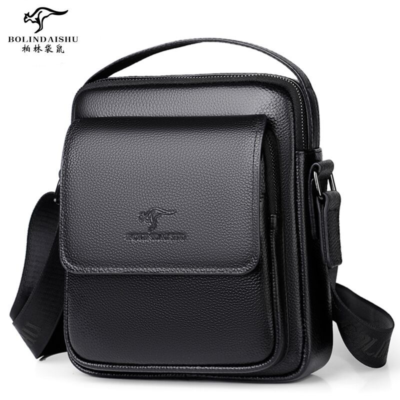 Berlin Kangaroo Leather Men's Shoulder Bag Business Messenger Bag Men's Leather Men's Bag Briefcase Casual Backpack Men's Fashion - Taobao