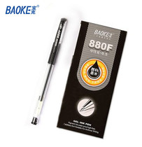  Baoke gel pen 880F black signature pen 0 5mm Student office stationery School supplies Water pen ball pen Gel pen