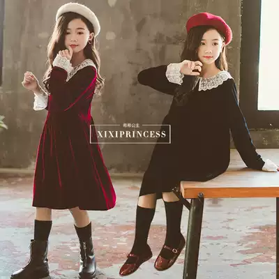 2020 winter dress new children's clothing girl princess dress dress