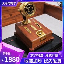 Wu Katyusha Bluetooth audio Home high-power adjustable frequency amplifier Retro wooden wireless HiFi desktop speaker
