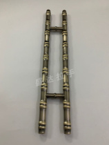 Bamboo Knobs Door Handle Styling Glass Door Handle Kenderky Door Armrest Art Creative Double Open Wooden Door Handle Eurostyle