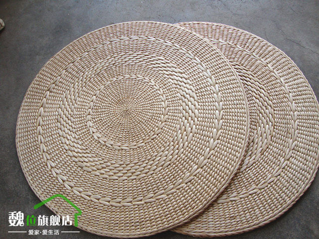 Cattail mat ສະມາທິ mat ຫວາຍ tatami bay window cushion ເຟືອງ woven mat ໄຫວ້ mat ພື້ນເຮືອນ mat ຮອບ futon