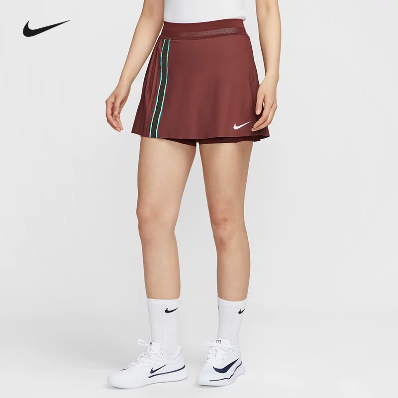 Nike, теннисная спортивная складчатая юбка, защитное нижнее белье, мини-юбка, форма, А-силуэт