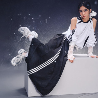 25新款Adidas阿迪达斯三叶草女子A字裙NEW CN SKIRT半身裙KC5843