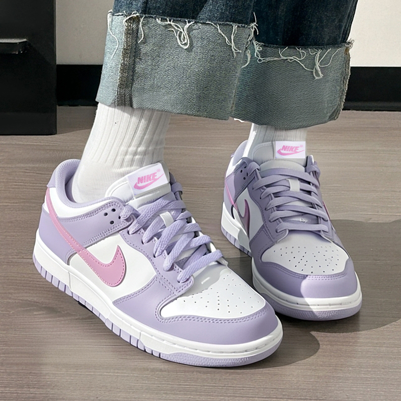 Nike Dunk Purple Kidsren's Women's Sneakers Low-Top Trendy Comfortable Casual Shoes Sports Shoes Hq1185
