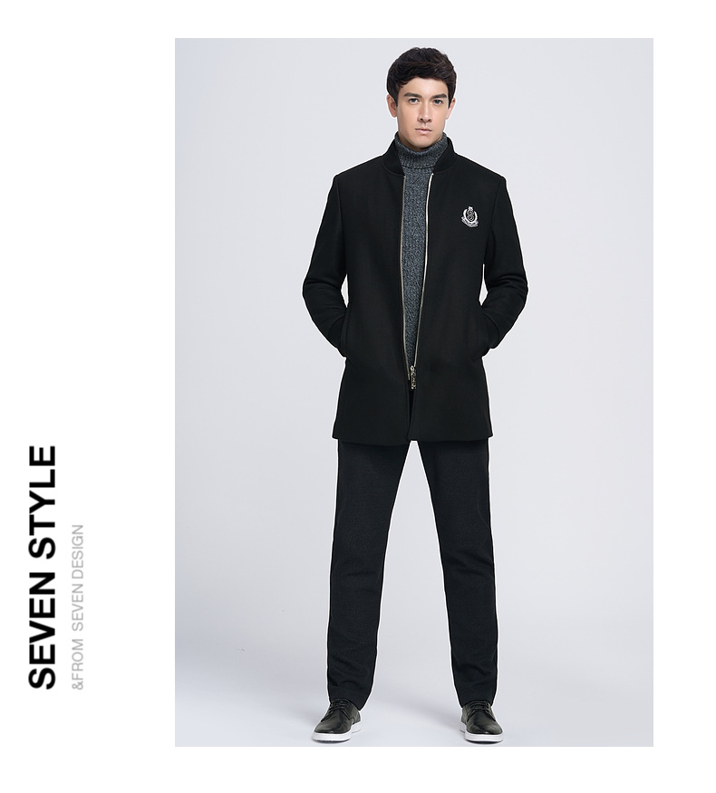 Áo khoác len nam hàng hiệu thời trang giản dị Áo len dài nam xu hướng mùa đông áo jacket nam