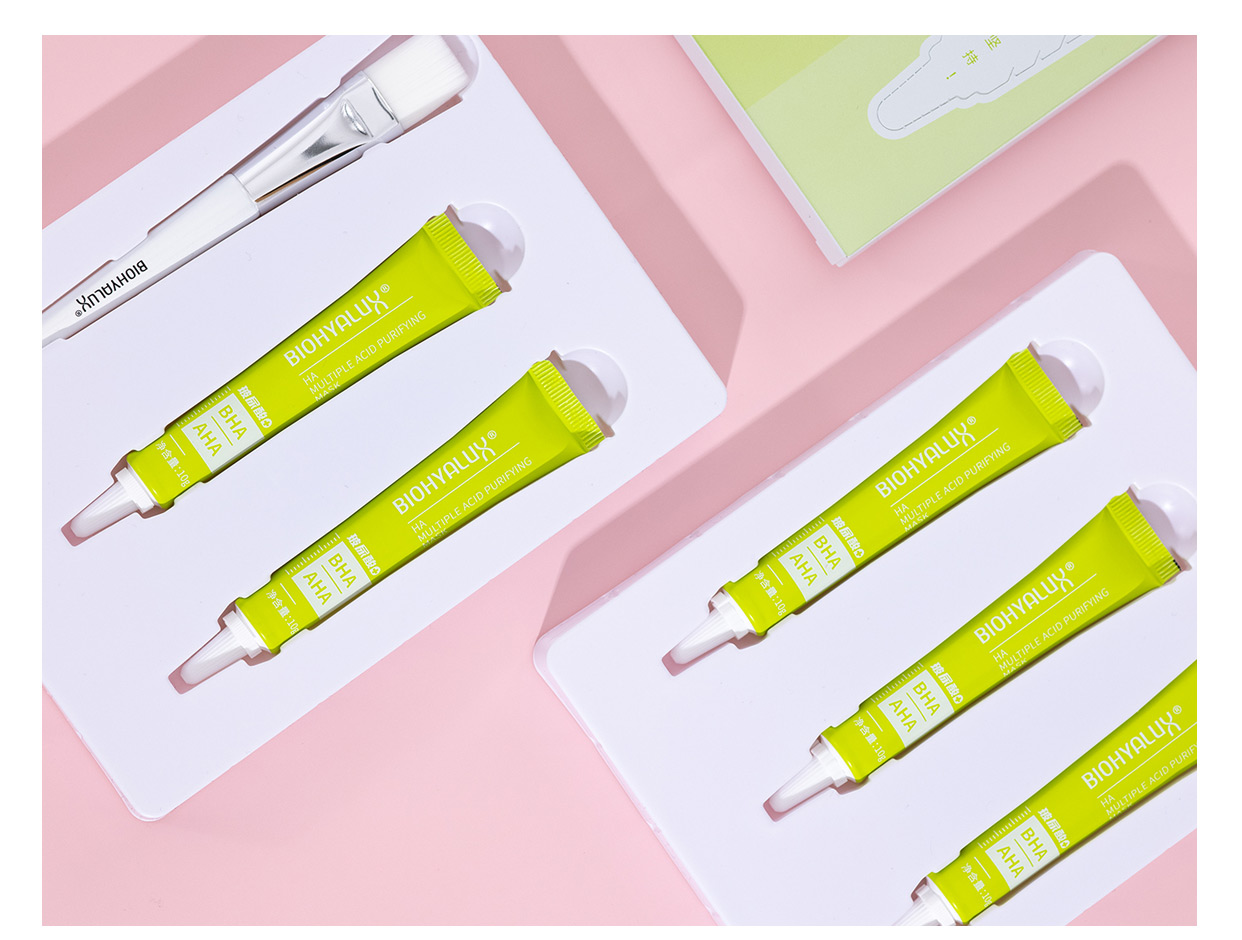 Runsiao Hypertaral Acid Hợp chất Acid Acid Mask Compact Acne Acne Đóng miệng Hẹp lỗ chân lông Broed Bracade Green Sách mặt nạ giấy naruko