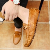 Дышащие туфли, спортивная обувь для кожаной обуви, в корейском стиле, из натуральной кожи