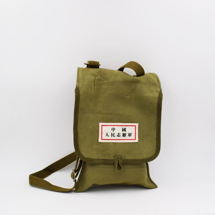 Small backpack Volunteer army satchel parts bag Vintage army green military bag World War II canvas nostalgic old bag