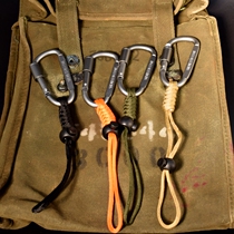 Tactique tactique haute qualité D Type multifonctions avec boucle pendante 8CM Alpinisme Alpinisme en alliage daluminium en suspension rapide Boucle à dos Kettle Ride