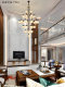New Chinese-Style Duplex Chandelier for Villa Living Room Main Lighting, Hotel Mezzanine Hollow Hall Engineering Lighting Fixtures Manufacturer