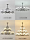 New Chinese-Style Restaurant and Hotel Project Chandelier, Modern High-Ceiling Duplex Villa Hollow Living Room Large Pendant Light