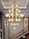 Large Chandelier for the Living Room of a Chinese Duplex House, Modern New Chinese Style, Open-Air Villa, Mezzanine, Open-Air Dining Room Chandelier