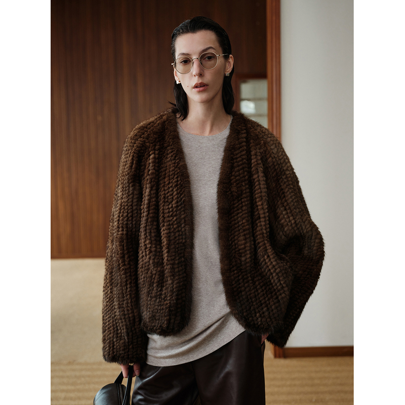 Msbeast Imported Velvet Mink Double-Sided Woven Lazy V-Neck Batwing Sleeve Fur Coat | Nordic Dream Msbeast Imported Velvet Mink Double-Sided Woven Lazy V-Neck Batwing Sleeve Fur Coat | Nordic Dream