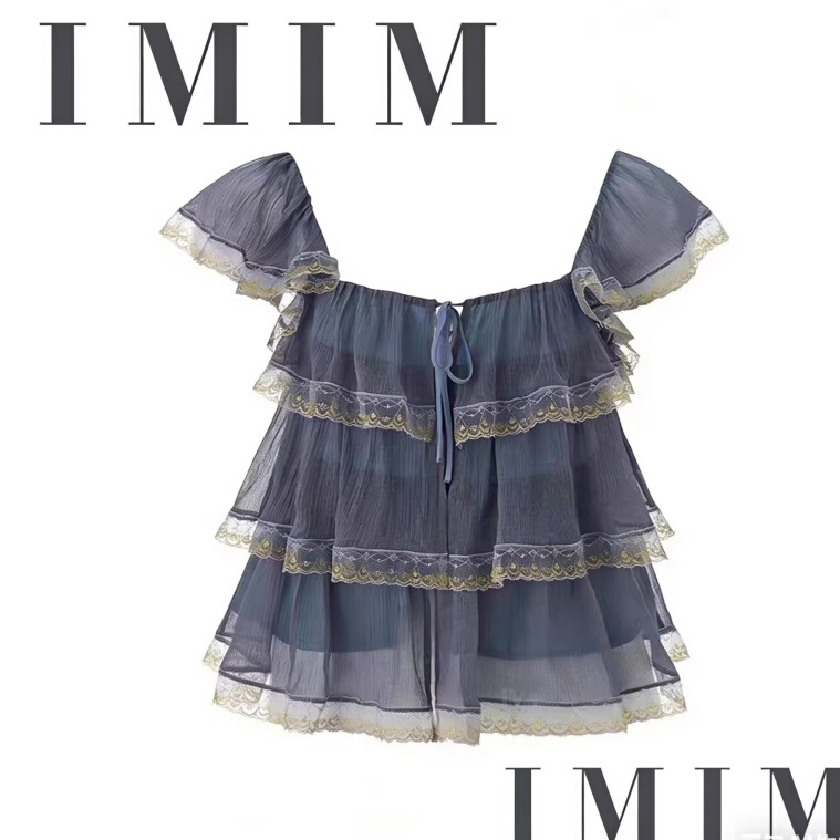 Correct Version of Lace Patchwork Top with a High-End Feel, Mesh Lace-Up Camisole for Women, New Spring/Summer 2026 Model