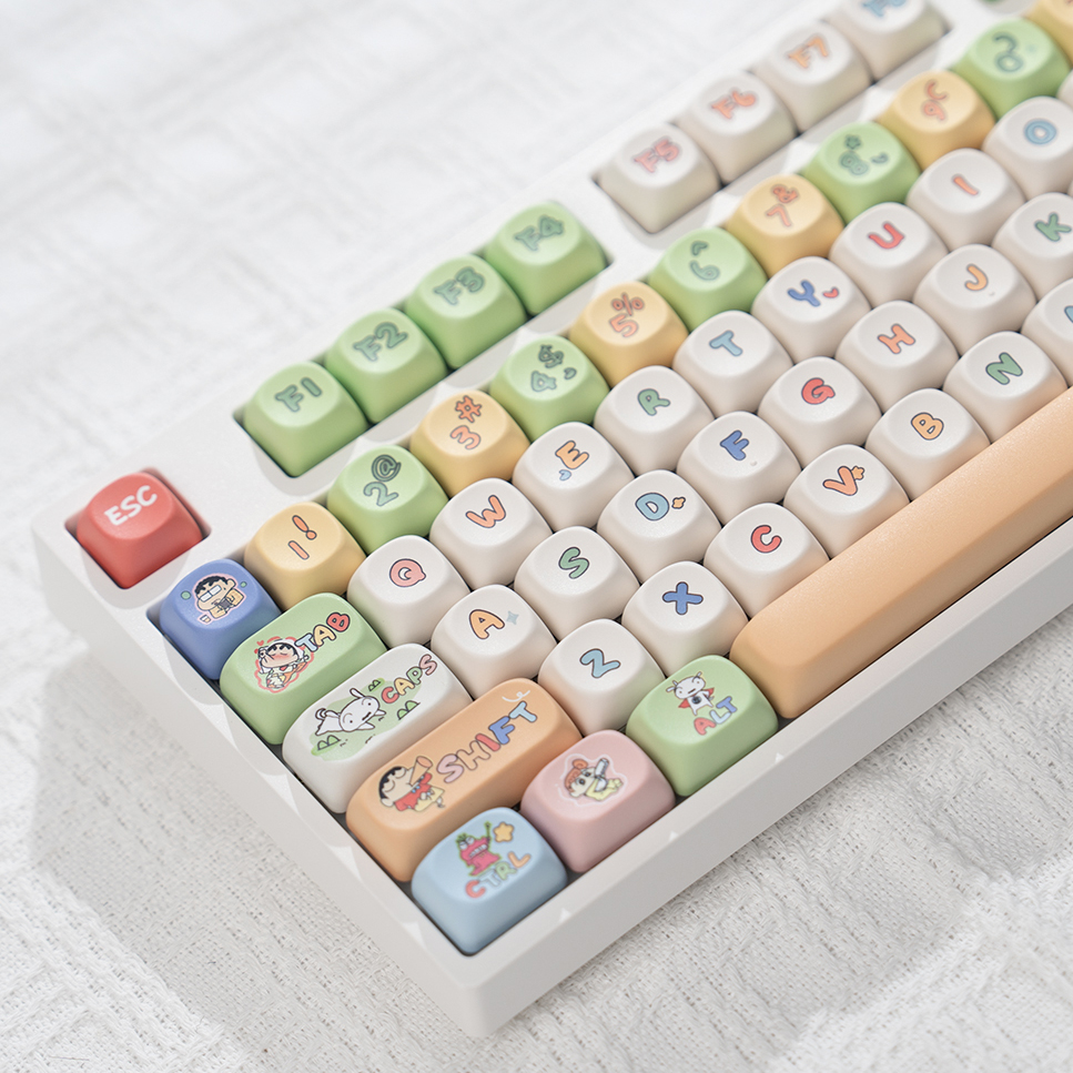 Wandercat H108 メカニカルキーボード 108 キー 有線 フルキー 急がなくて女の子 オフィス ゲーム かわいい ホワイトライト