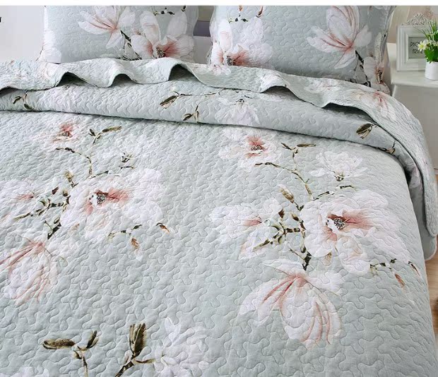 Cotton twill quilted quilted bông trải giường ba mảnh giường đôi chăn bông sử dụng nhiều hơn mùa hè mát mẻ điều hòa không khí ga giường