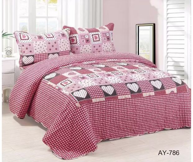 Đồng bằng bông quilted quilted rửa chăn bông chăn đơn mảnh ba mảnh đôi điều hòa không khí chăn bông drap giường cotton
