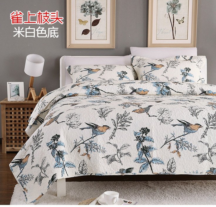 Châu âu bông chần trải giường ba bộ rửa quilting mùa hè mát điều hòa không khí là chần dày sheets đa chức năng