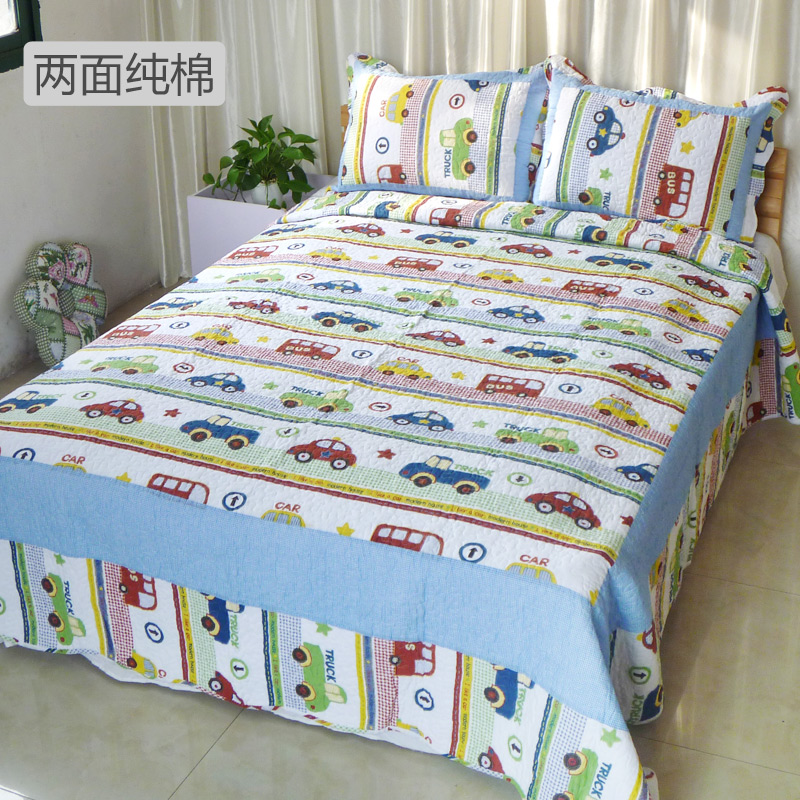 Bông in giường bông bao gồm mảnh duy nhất ba bộ của mùa hè mát điều hòa không khí quilt chần bông tấm bông hai bộ