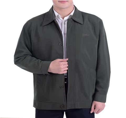 Áo khoác nam trung niên áo khoác nam trung niên mùa xuân và mùa thu mặc áo bố áo nam