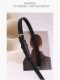 Women's Genuine Leather Belt ins Trendy Fashion Versatile for Dresses and Jeans Thin Belt for Women Black Brown Decorative