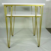 Custom solid Wrought iron table frame Metal table bracket Computer bar coffee table foot shelf Table table leg Marble