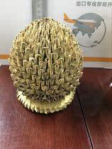 (Green Xiaodian) Three-page one-point paper coin pineapple Fidelity coin folding transshipment coins pineapple ornaments