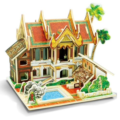 Трехмерная головоломка, деревянный конструктор, хижина для детей и взрослых, в 3d формате, домик своими руками, подарок на день рождения, креативный подарок