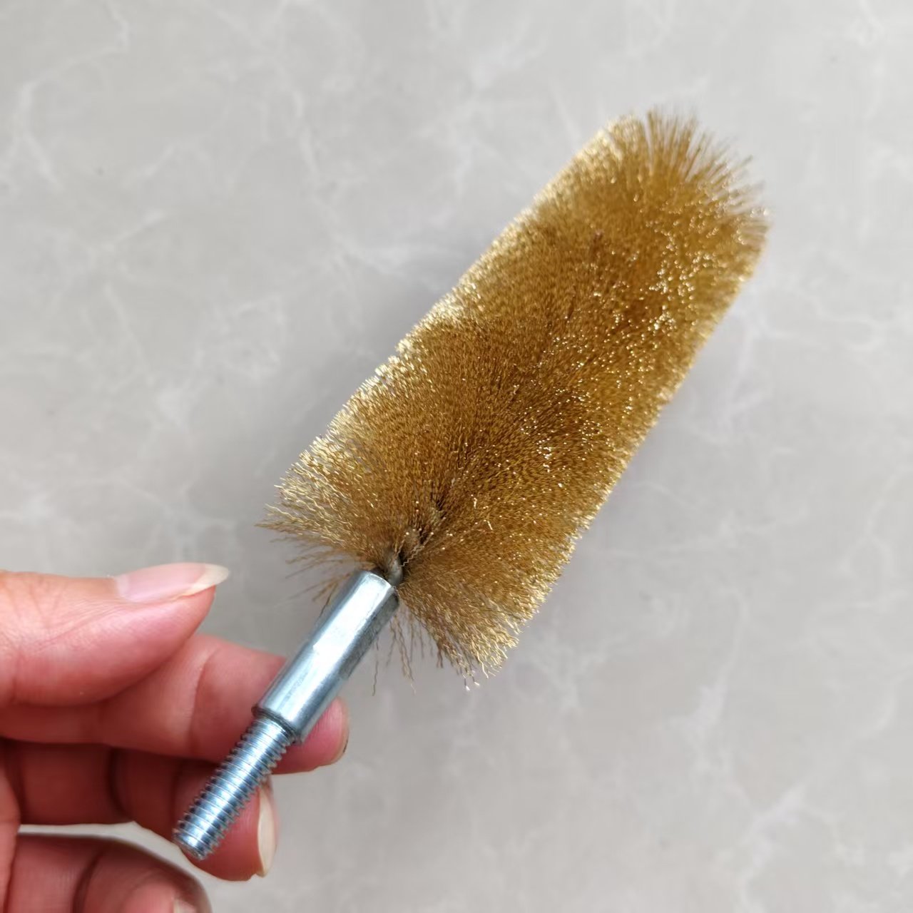 Refrigeration copper pipe cleaning brush with brass bristle 2