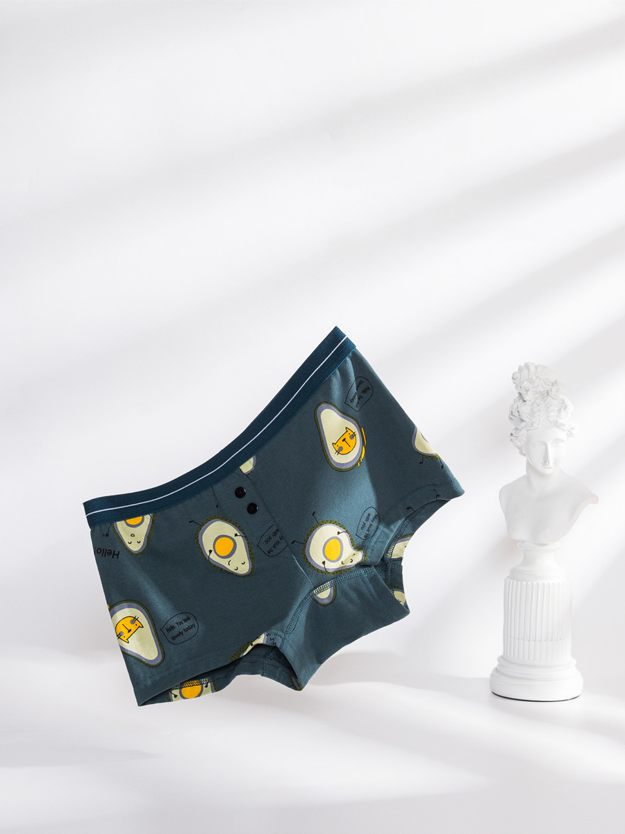 Comfort High Bomb Breathable Pure Cotton Neutral Lady Four-corner Pants Les Handsome T Four Corner Shorts Sports Student Pants Head Woman