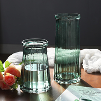 Early summer Nordic glass vases Living room Flower Arrangements Water Pettable TV Cabinet Boilerplate Room Flower Case Bedside Tulip