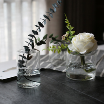 Clearance Simple Nordic light worker glass vase dry vase aromatherapy flower arrangement hydroponic decorative ornaments props
