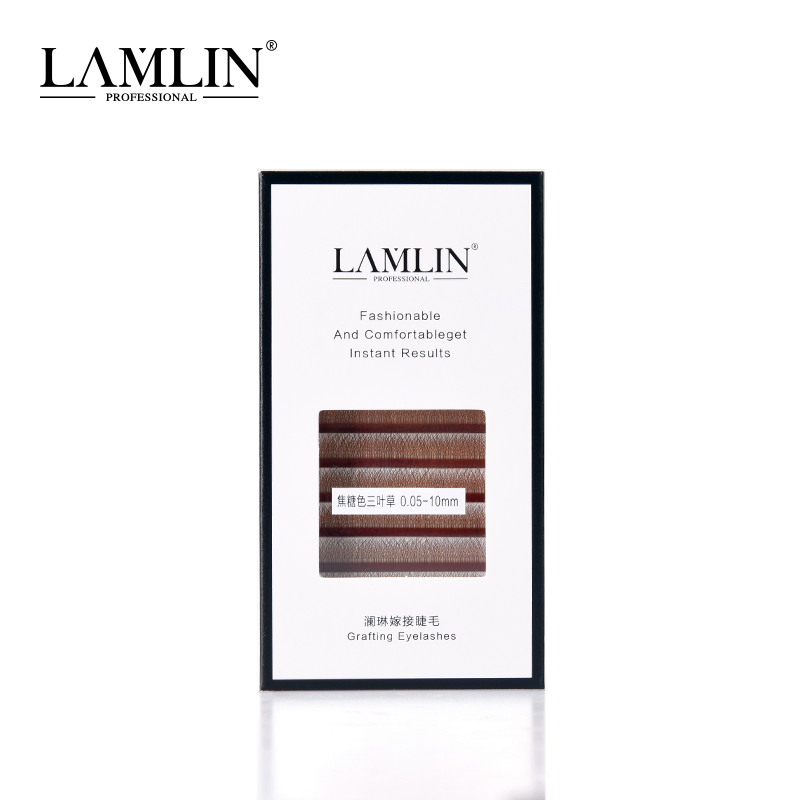 Three Leaf Grass Eyelash Graft Beauty Mascara Special 3D Sendoo Caramel Color Yy Blooming Eyelash Super Soft Hair not prose root