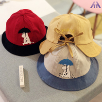 Spring and summer childrens basin hats sun hats cartoon hats boys and girls fishermans hats hats hats