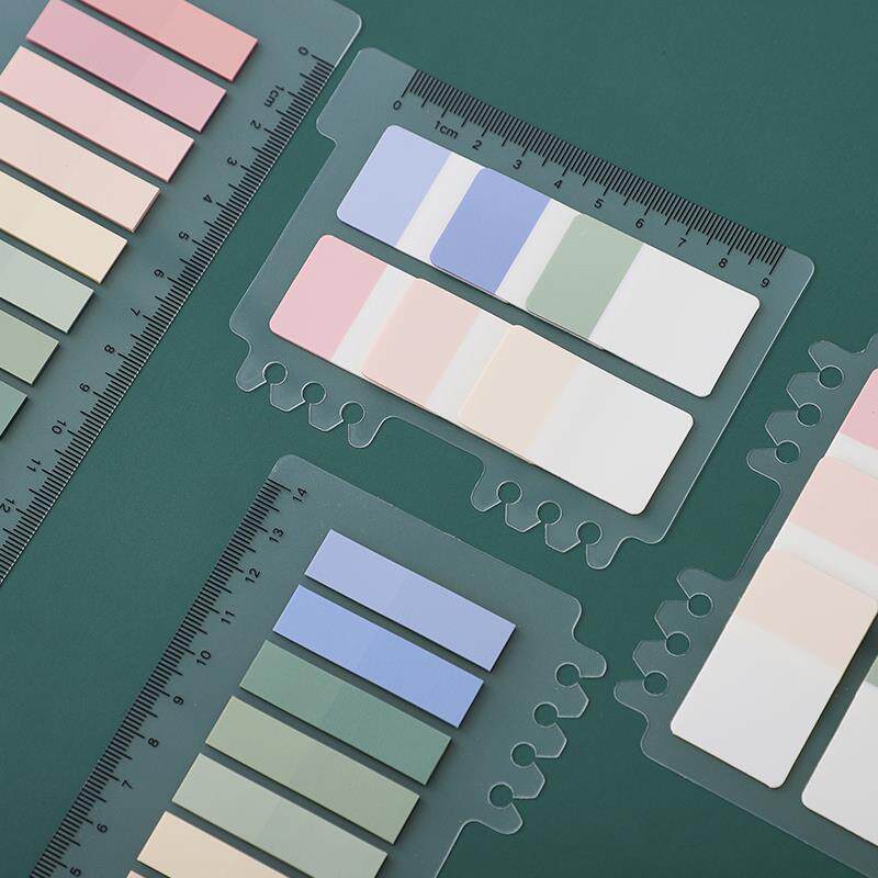 Morandi Convenience Stickup PET Loose-leaf Index Paste Minimalist Creativity Little Freshener Index Translucent Applie Student Use