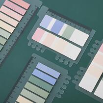 Morandi Convenience Stickup PET Loose-leaf Index Paste Minimalist Creativity Little Freshener Index Translucent Applie Student Use