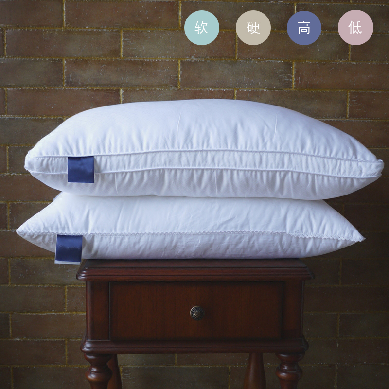 Hotel Customized Soft Pillow Cotton Stereo Pillow Fluffy Soft High Pillow Low Pillow Pillow Core Pillow