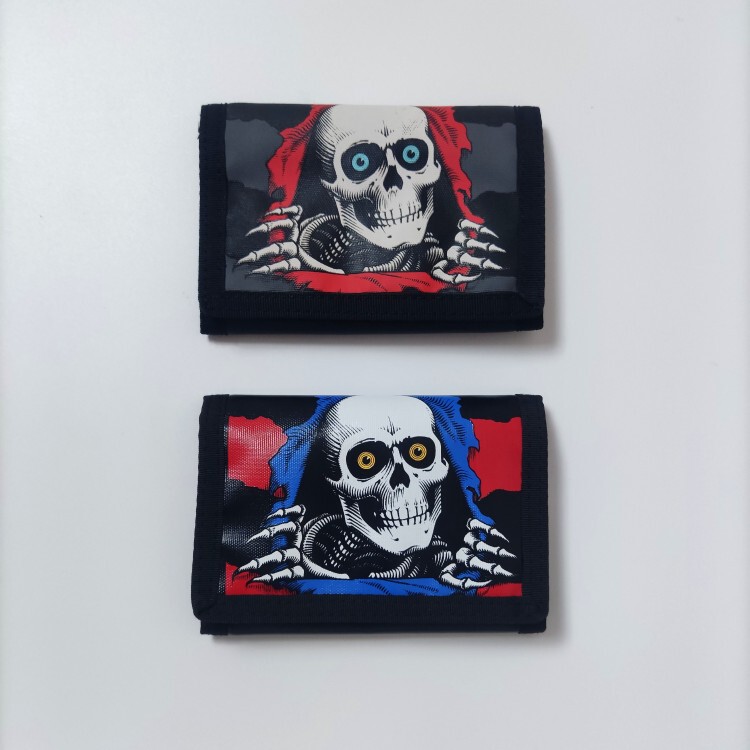 Powell Peralta 70% off Nylon Wallet Multifunctional Card Holder Coin Purse Skateboard Skull Pattern