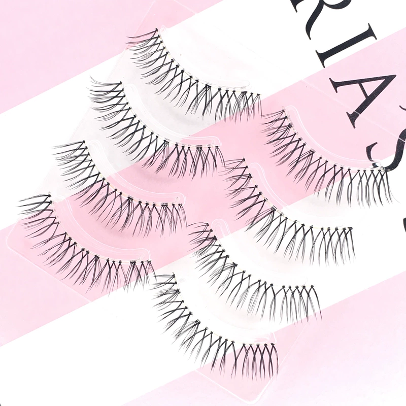 Moon Princess False Eyelashes Nữ Siêu tự nhiên Quăn dày Tay chéo Trang điểm Đồng bằng Mô phỏng Trang điểm Khỏa thân Trang điểm Cô dâu Dài - Lông mi giả